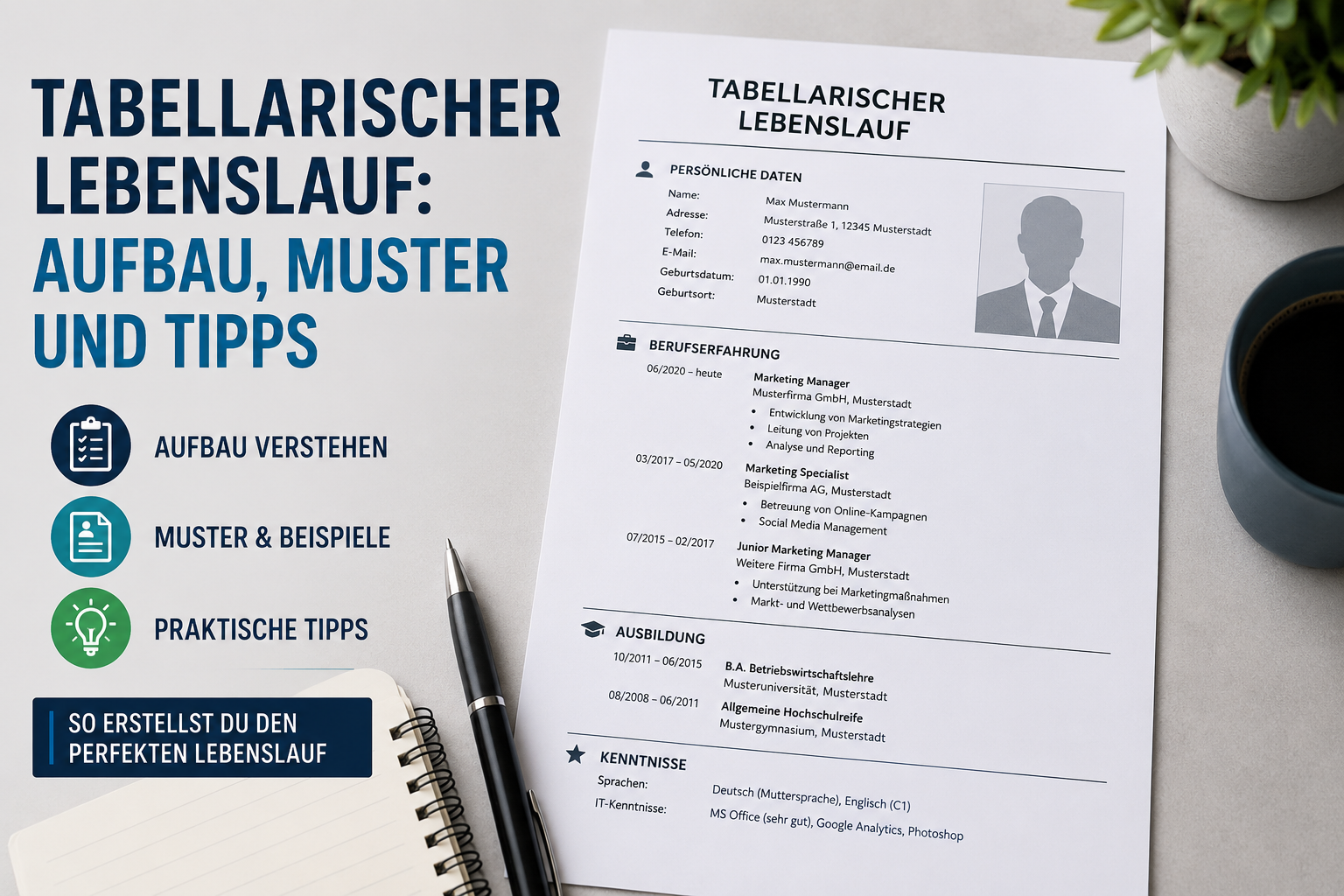 Tabellarischer Lebenslauf